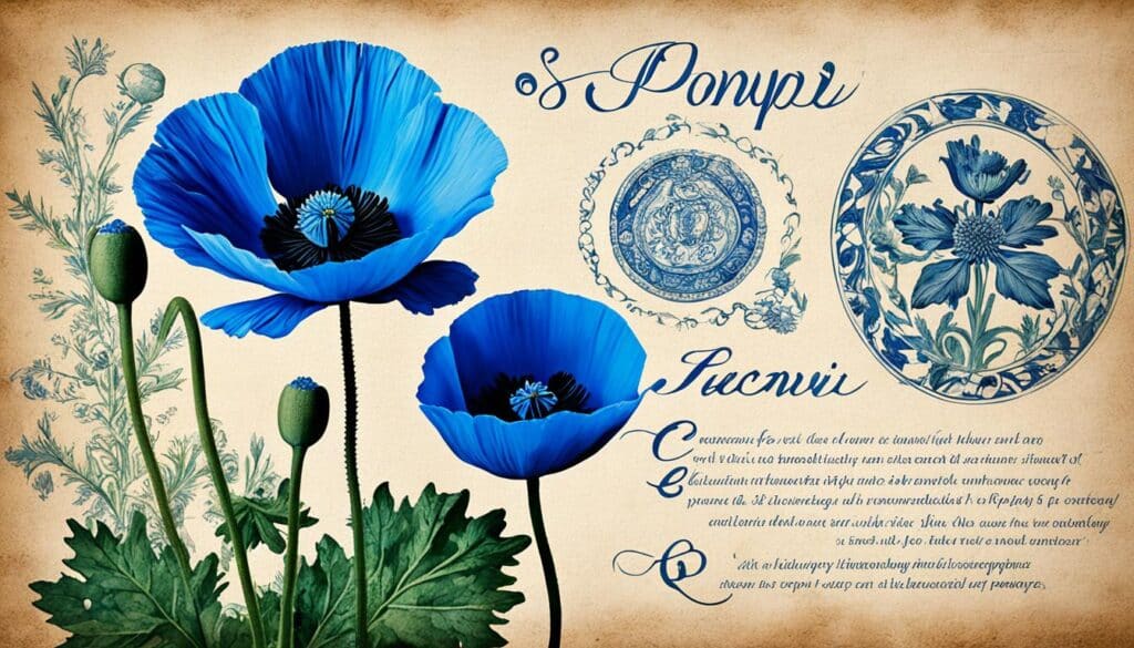 Blue Poppy in Art