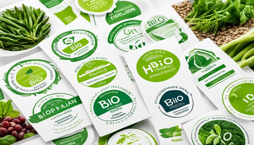 Bewerbung von Bio-Produkten im Online-Shop