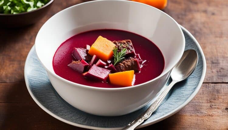 Rote-Beete-Suppe nach sächsischer Art